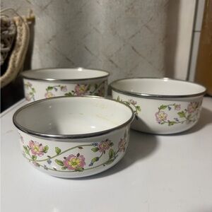 Kobe Kitchen Floral Patterned Mixing Bowls
